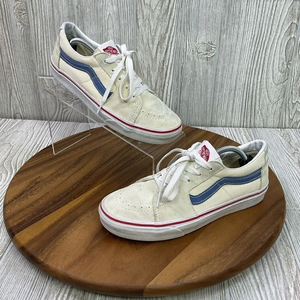 Vans Men's 7 Women's 8.5 Tan Suede Canvas Classic Low Top Sk8 Shoes